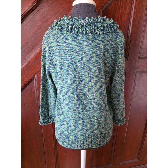 Coldwater Creek Multicolor Knitted Cardigan Sweater M - Picture 4 of 8